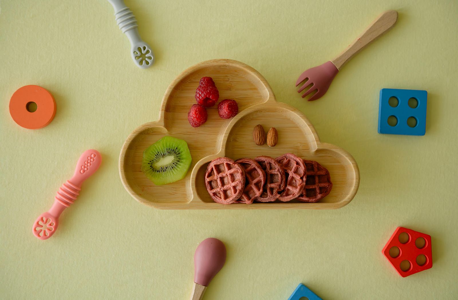 Mini Waffles de Betabel